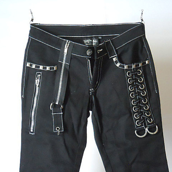 living dead souls Pants - Living Dead Souls Sz XS women's punk/bondage pants